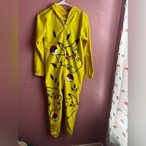 Pokemon Pikachu Yellow Kids Footie